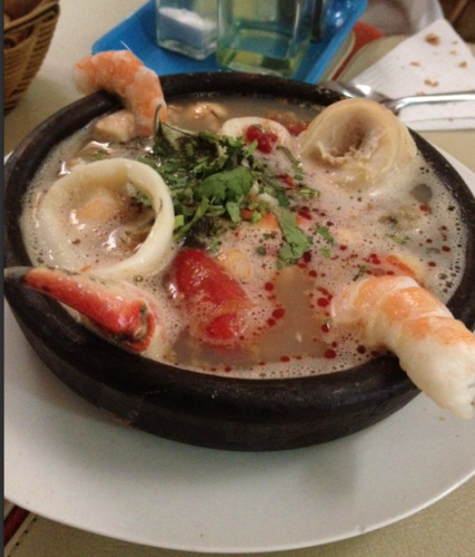 Seafood stew from Mercado Central