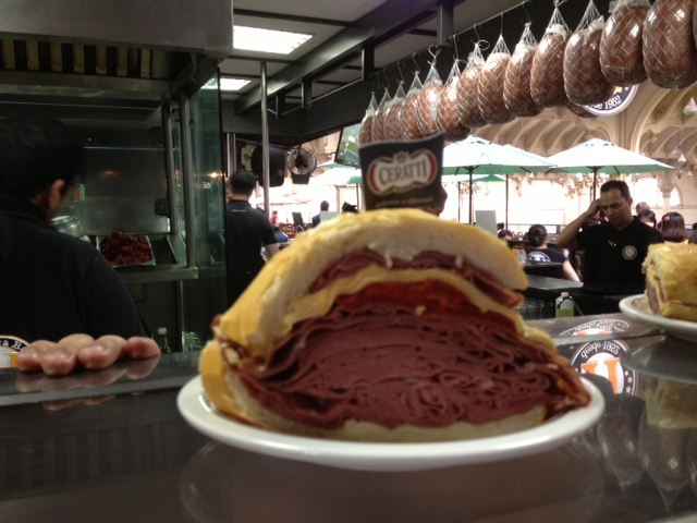 mortadela sandwich at mercado municipal