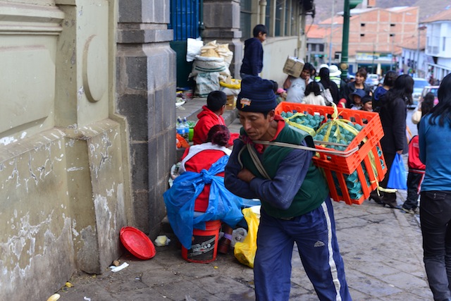 Street market Cusco Peru