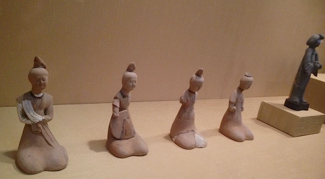 Music band figurines from Tang Dynasty between 618-907 A.D. found in Hengtang Suzhou