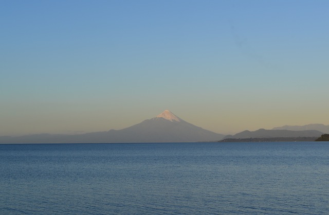 Frutillar is located by Lake Llanquihue. On a clear day you get the view of Osorno Volcan.