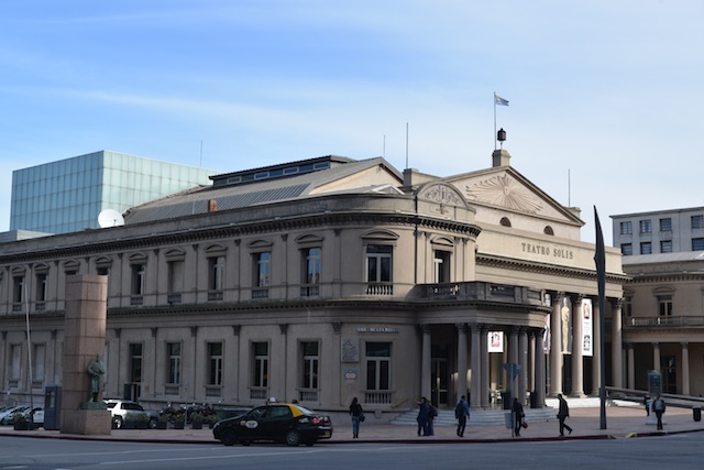 Front view of Teatro Solis in Montevideo