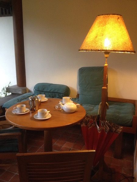 Complimentary afternoon tea and coffee at the porch