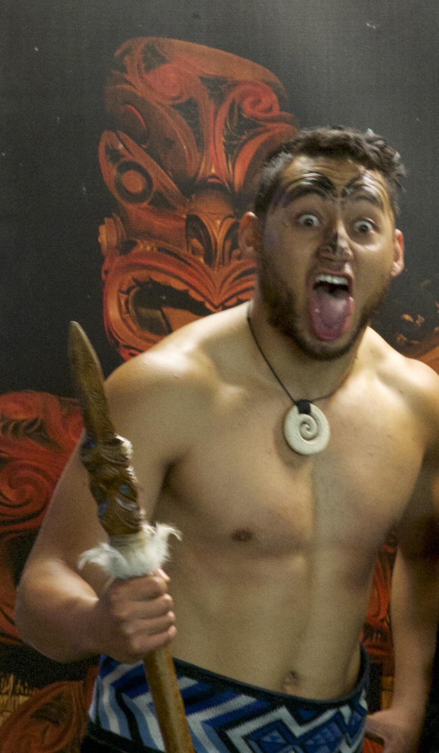 Maori Warrior at Queenstown Skyline