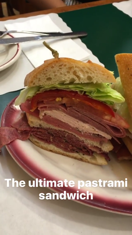 Ben's Best pastrami sandwich